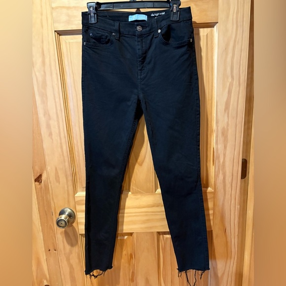 7 FOR ALL MANKIND DENIM HIGH WAIST ANKLE SKINNY (BLAIR) - Picture 1 of 11